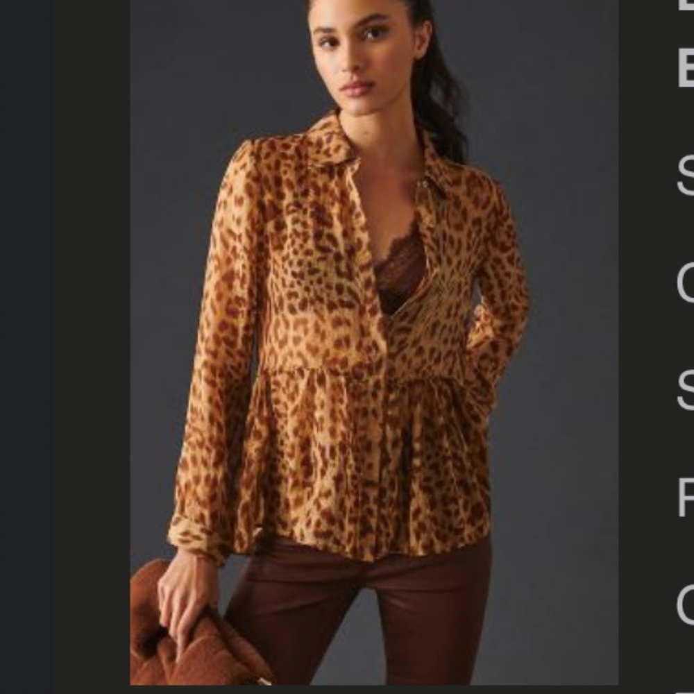 Blue Tassel Silk Blouse